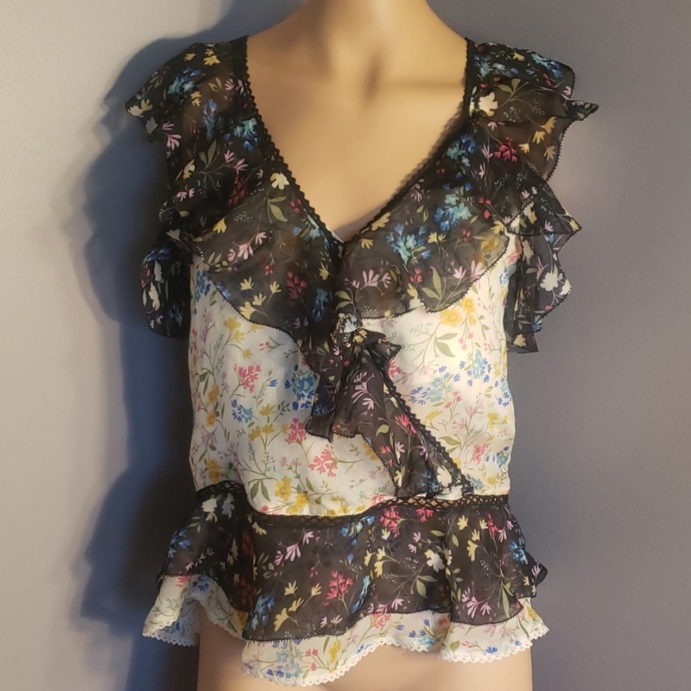 Love Sam floral print sleeveless top